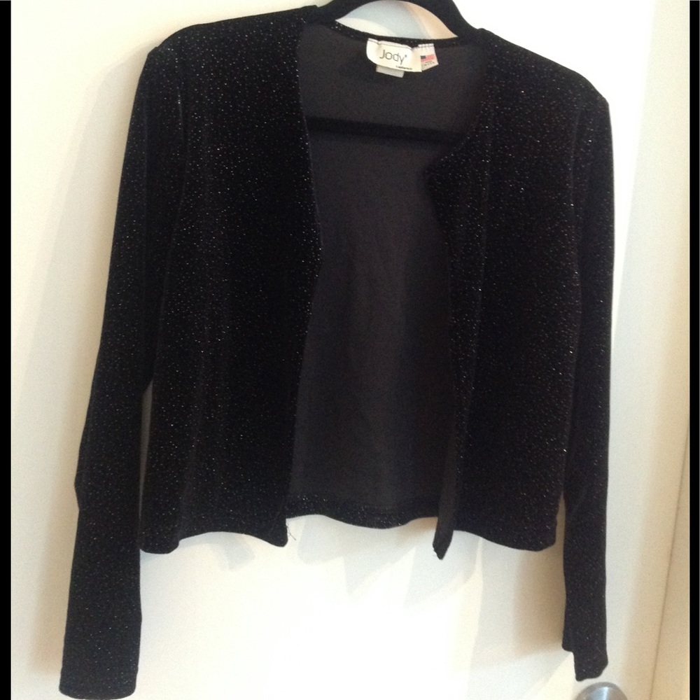2/$40 JODY L, BLACK VELVET STYLE,MINT, w Gold sparkle throughout MINT AS N…